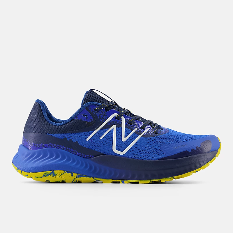 DynaSoft Nitrel V5 Herrenschuhe – Blau Oasis mit Marineblau und Ingwer-Zitrone