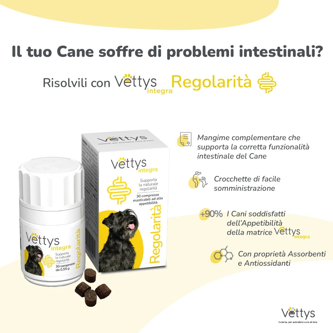 VETTYS Vettys Integra Regolarita' Cane 30 comprimidos Flora intestinal do cão