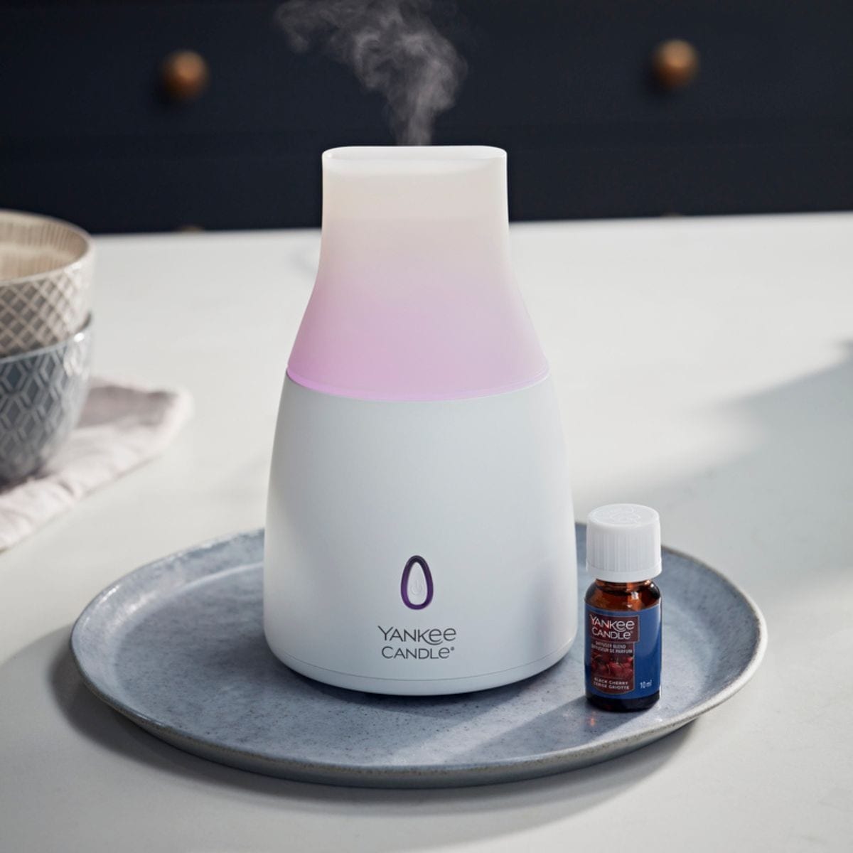 YANKEE CANDLE Ultrasonic Aroma Diffuser Kit Black Cherry