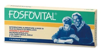 ABC TRADING Fosfovital Nahrungsergänzungsmittel aus Lebertran, 7 Flaschen