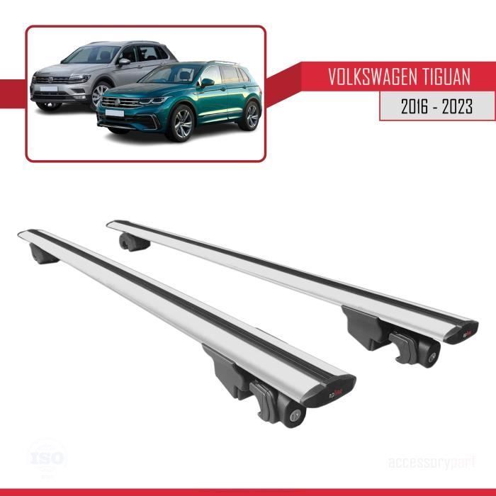 Barras de techo - VW - Tiguan 2016-2023 - Aluminio - Gris - Con cerradura