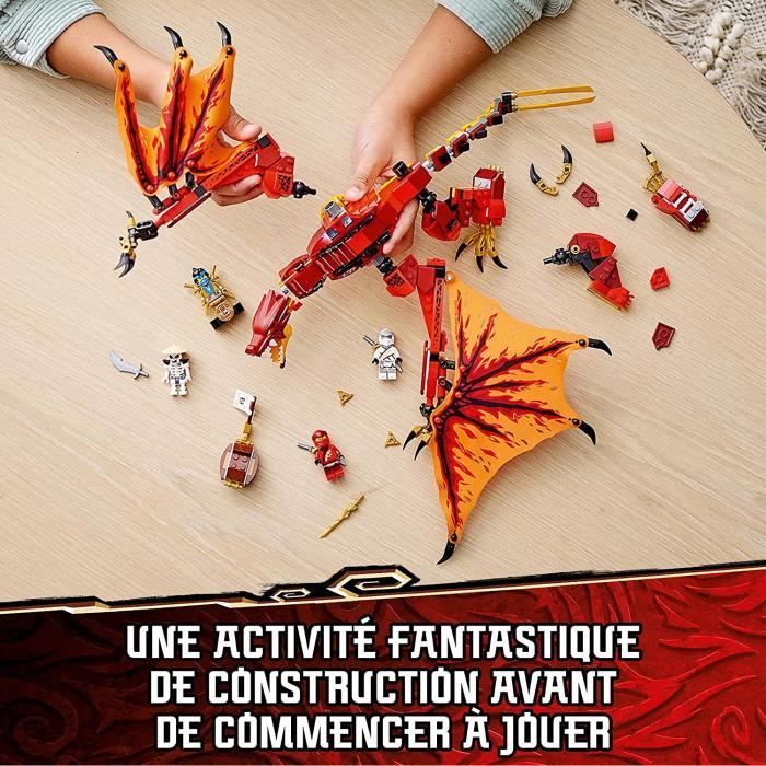 Dragon de feu LEGO Ninjago - Jouet Enfant 8 Ans - 563 pièces