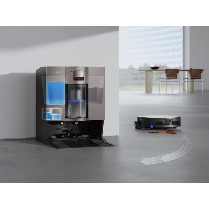 ECOVACS X11 OMNICYCLONE - Robot aspirapolvere e lavapavimenti senza sacco - 19500 Pa - Ricarica rapida PowerBoost - Ideale per animali domestici - Spazzola anti-groviglio