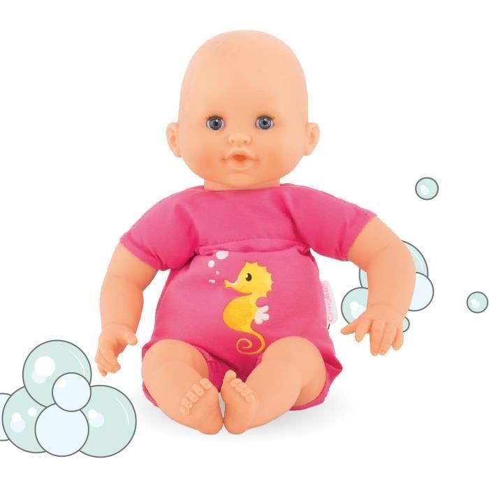 Corolle - Baby Bath Splash Fuchsia - Baby doll for water play - 30cm