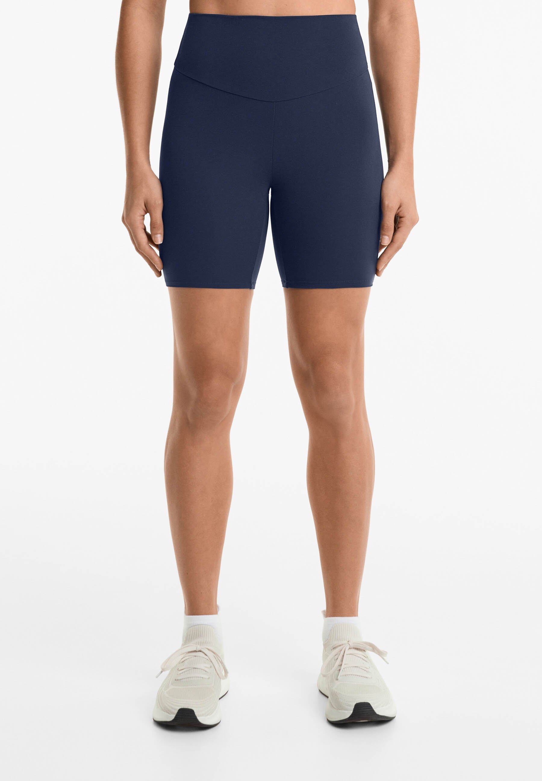 OYSHO COMFORTLUX HIGH RISE 20cm BIKER - Sportshorts - donkerblauw