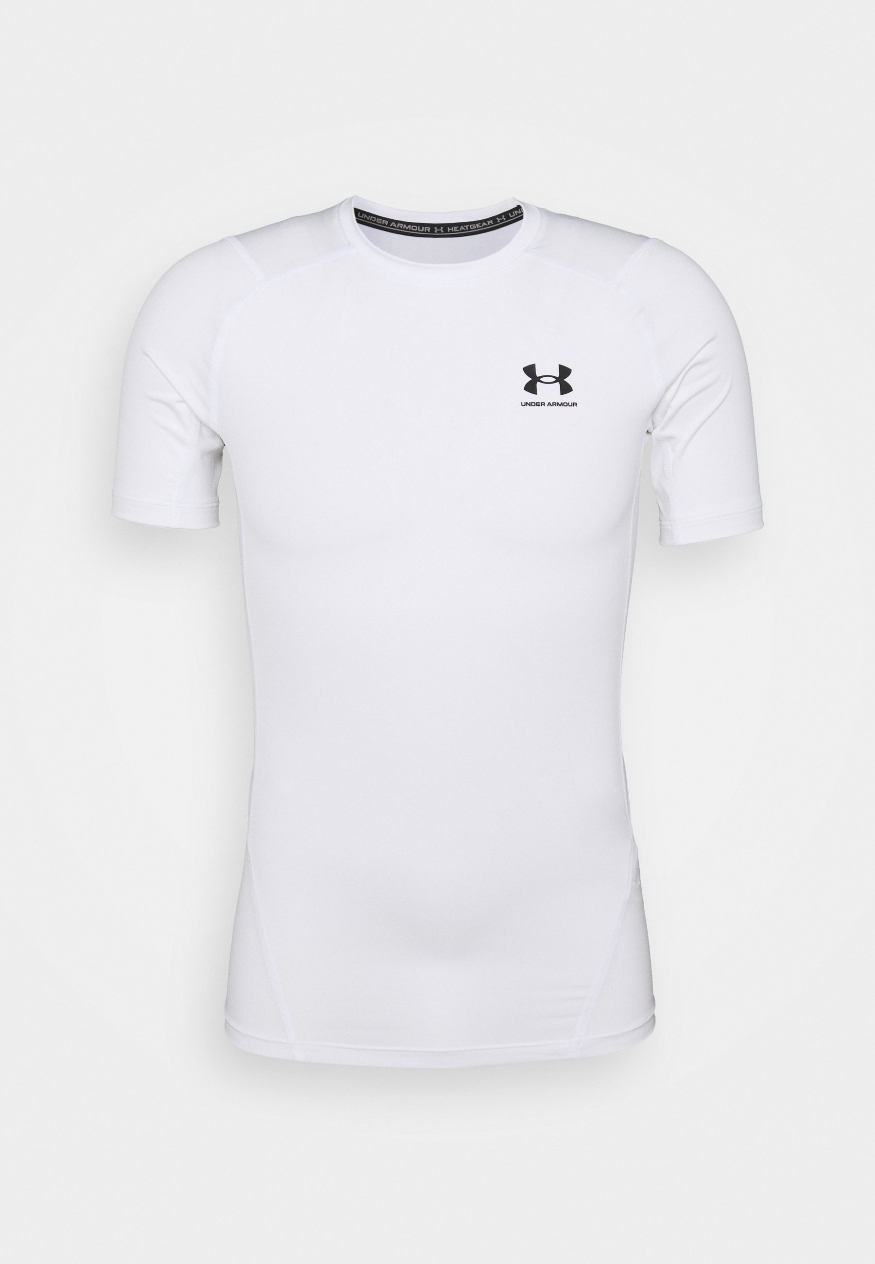 Under Armour HEATGEAR - Sport T-shirt - wit/zwart