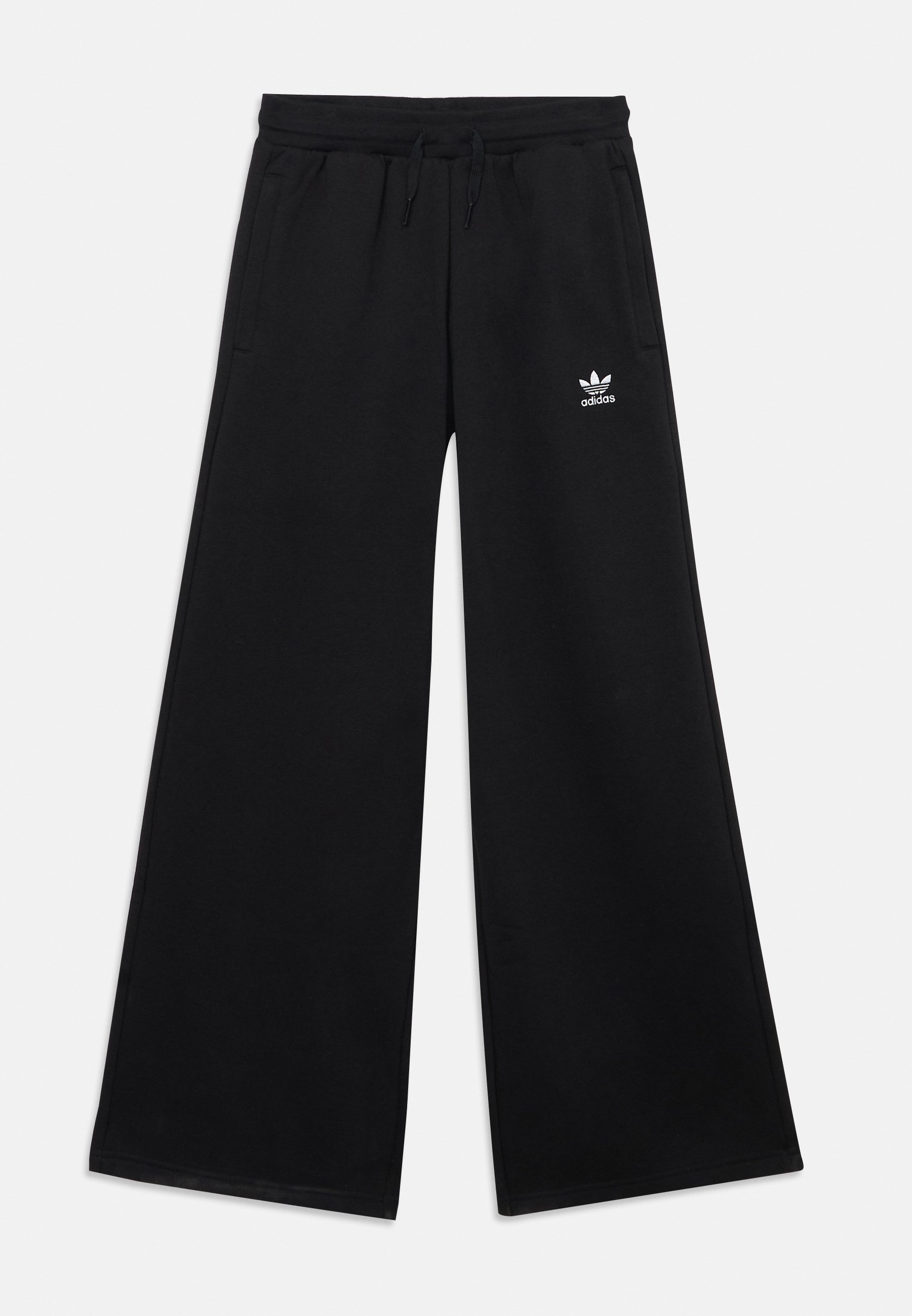 adidas Originals WIDE LEG PANTS JUNIOR - Teplákové kalhoty - black/white