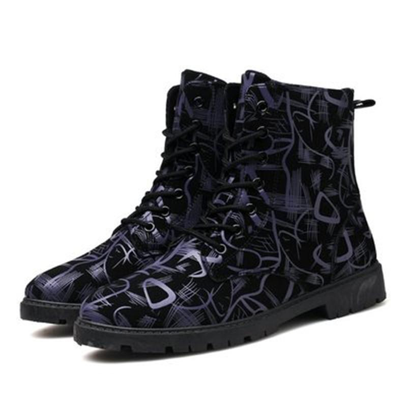 Botas Martin de cuero genuino de media pantorrilla para hombre, estilo vaquero, tácticas, con cordones, para hombre, estilo desierto, Bota Masculina NO.77