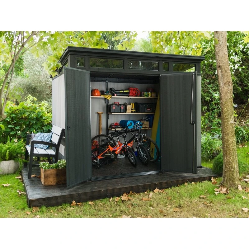 Artisan Kunststoff-Gartenschuppen, 2,74 m breit x 2,29 m tief