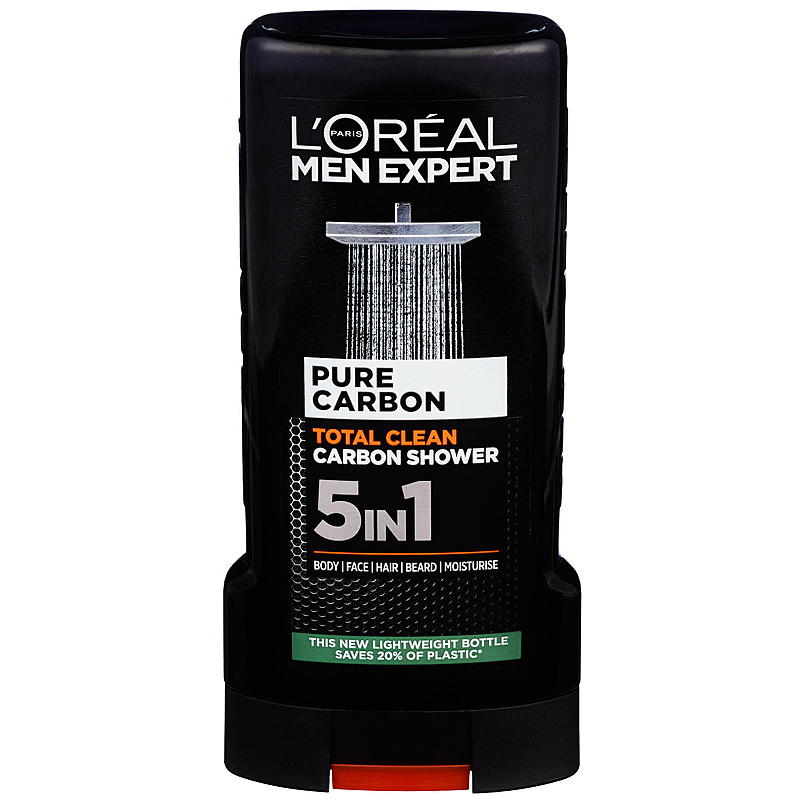 Jabón de ducha Loreal Expert para hombre 300 ml, limpieza total