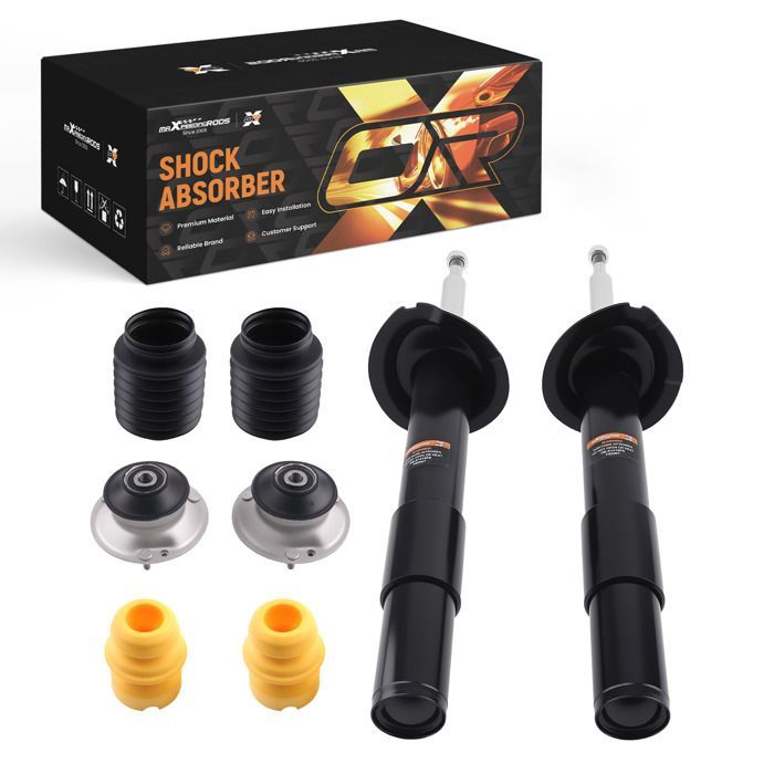 2x Servicekit voor schokdemperlagers voorzijde, geschikt voor BMW 5 E60 E61 2001-2010