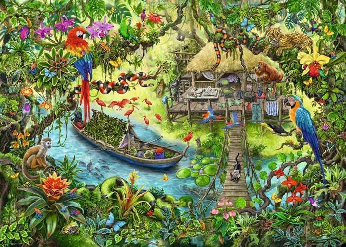 Rompecabezas de escape para niños - Un safari en la jungla - Ravensburger - Rompecabezas de escape de 368 piezas - Para mayores de 9 años