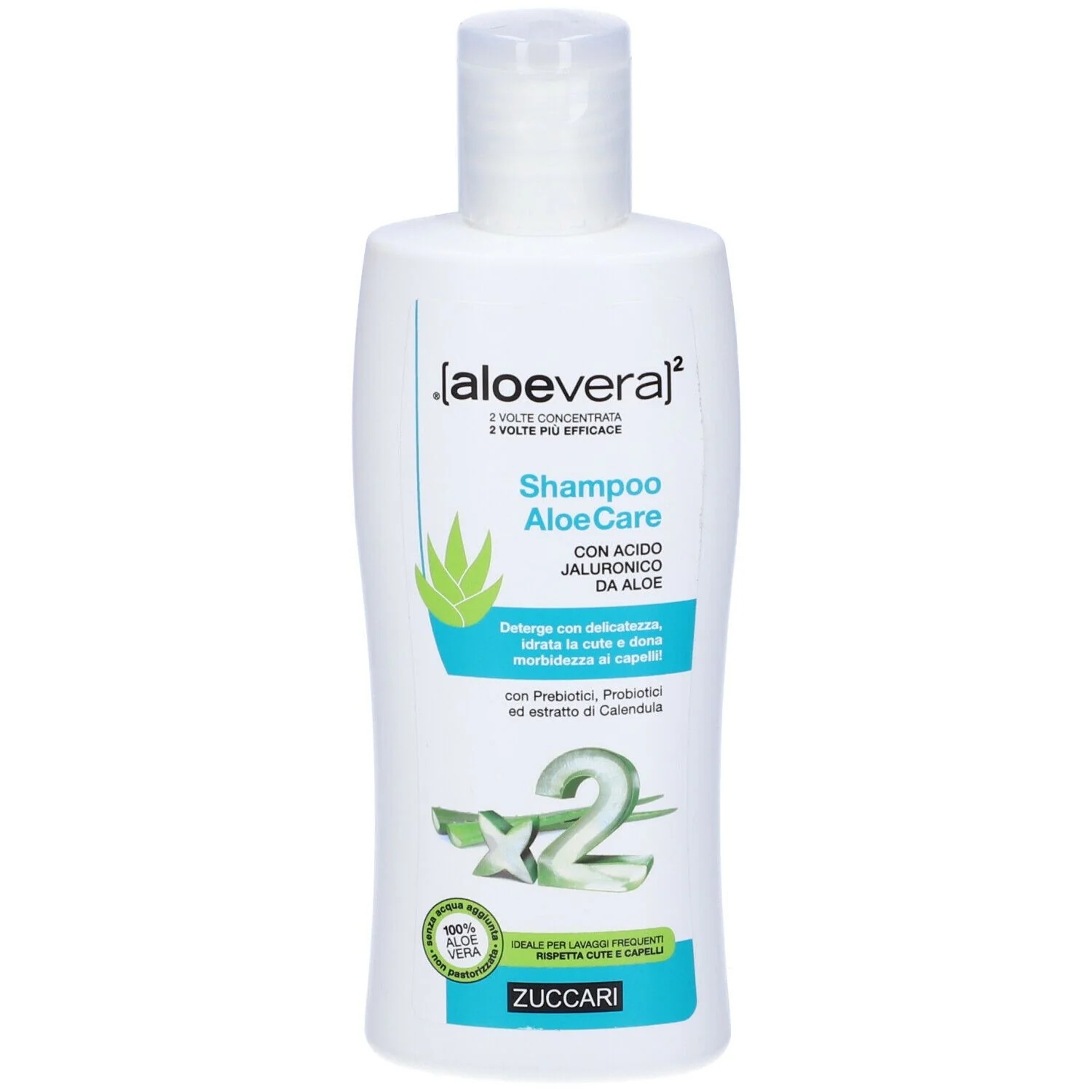 Zuccari AloeCare shampoo 200 ml met aloë vera en hyaluronzuur