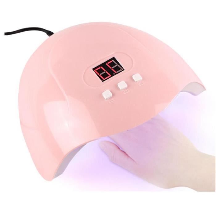 Lampada LED per unghie in gel con display LCD digitale e timer per manicure e nail art (54W)