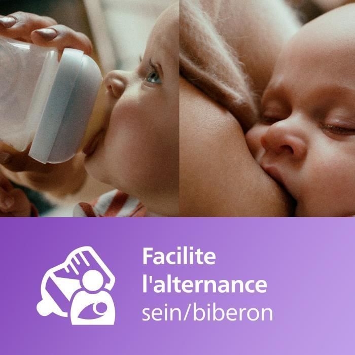 Entdeckerset – PHILIPS AVENT – Natural 3.0 – 125 ml Babyflasche + Ultra Air Schnuller 0–6 Monate