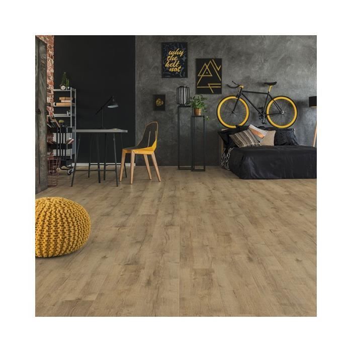 Parquet Stratifié Exquisit - KRONOTEX - Chêne Naturel - 1380 x 193 x 8 mm