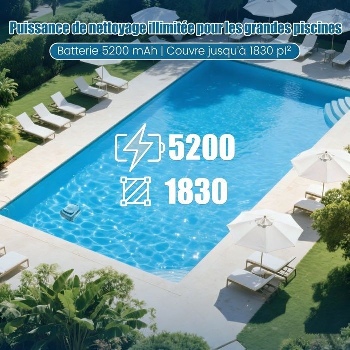 Robot para piscinas - AIRROBO - Limpieza automática - 120 minutos de autonomía - 170 m²