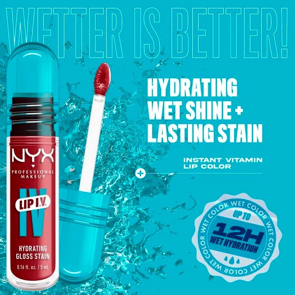 NYX Professional Makeup Lip IV 08 Drippin' In Rose Hydraterende lūpų blizgis