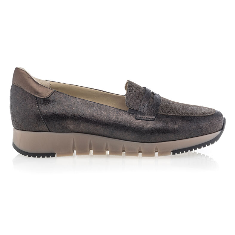 Brune loafers/båtsko til dame