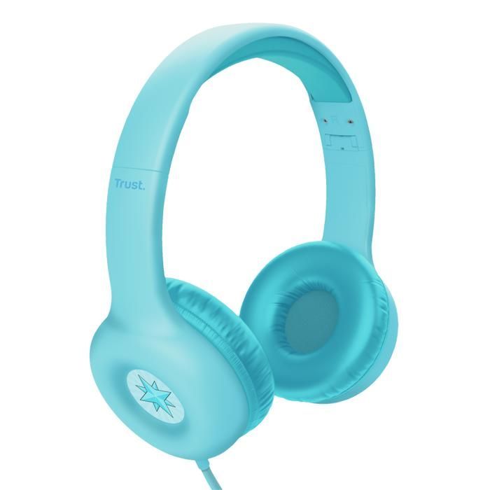 Auriculares infantiles Trust - 25278 - Volumen limitado a 85 dB - Diseño colorido - Pegatinas personalizables