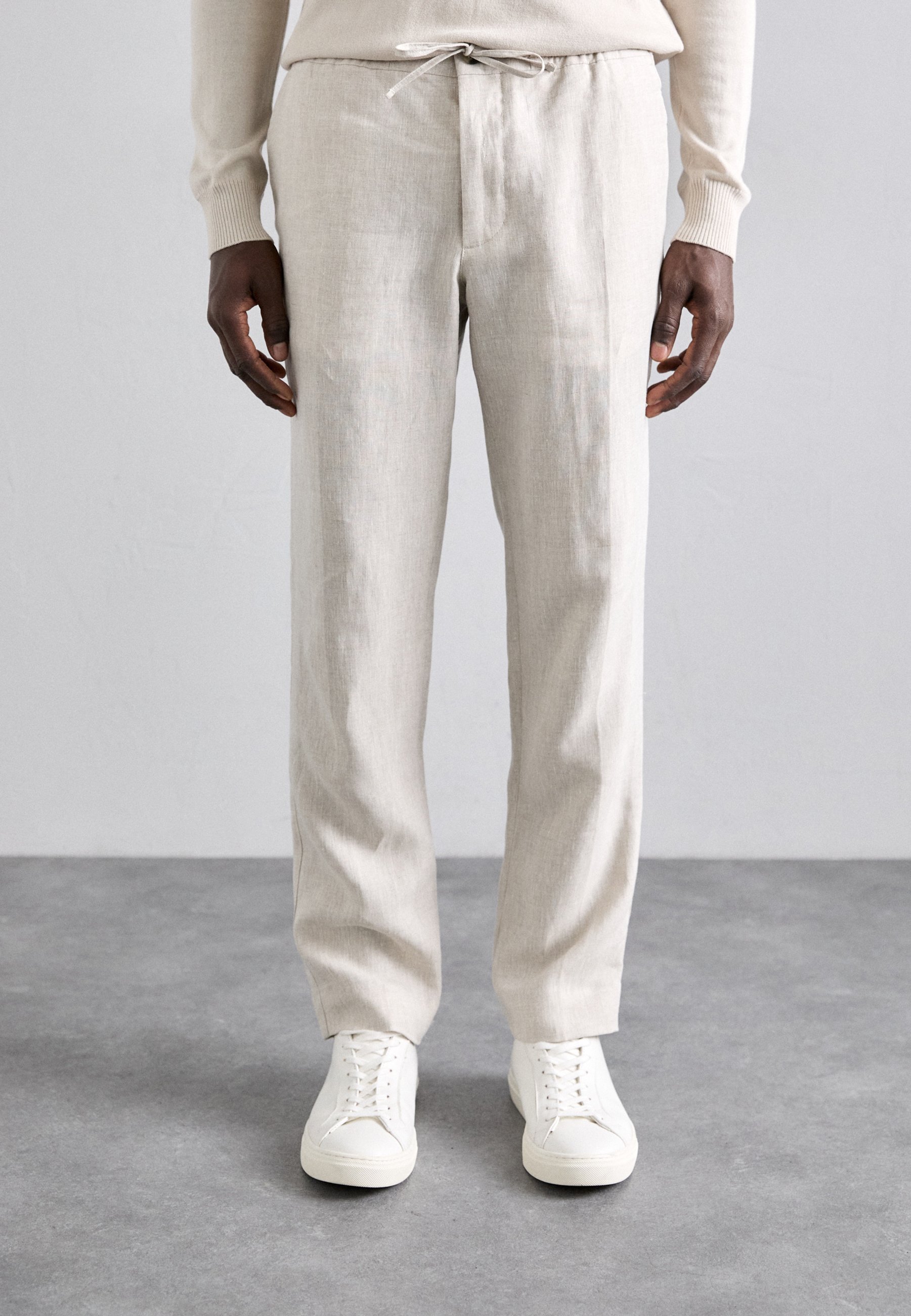 J.LINDEBERG SOREN DRAPE PANTS - Broek - moonbeam