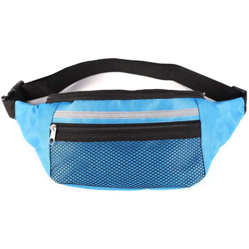Sac banane à 3 poches, porte-monnaie, sac de taille, pour hommes et femmes, voyage, randonnée, course à pied et sports de plein air.