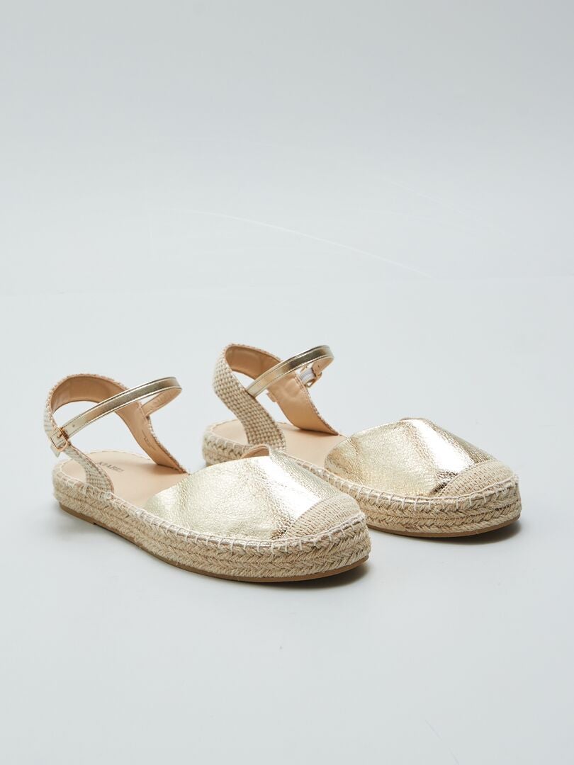 Sandálias Espadrille Fechadas - AMARELA