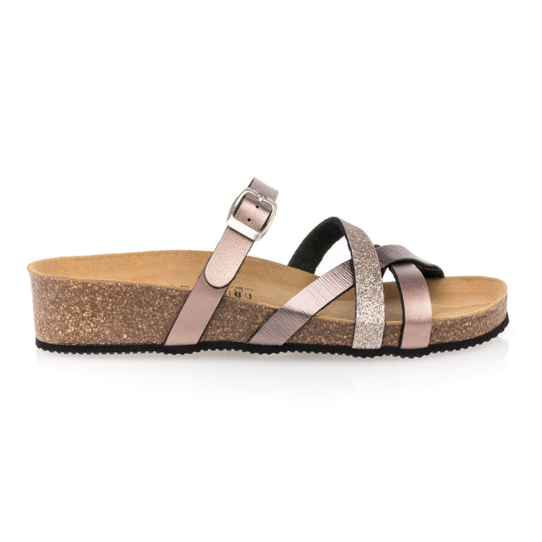 Sandali da donna grigi / Scarpe aperte in punta