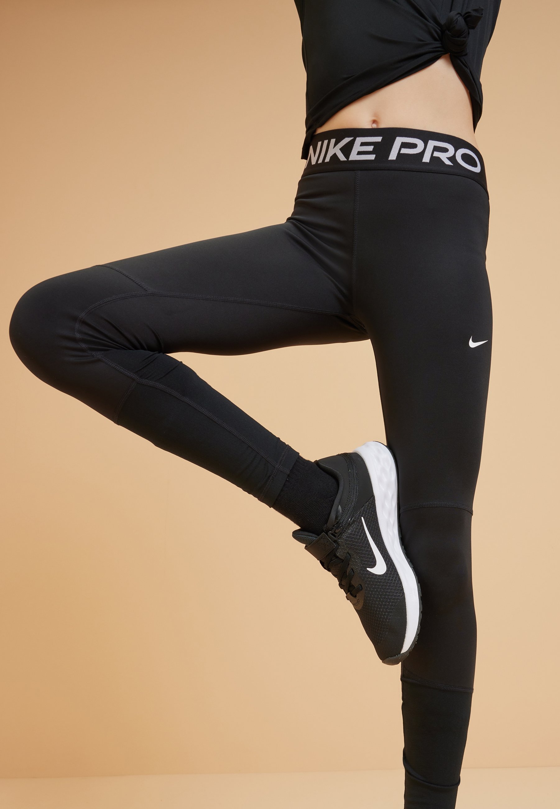 Nike Performance UNISEX - Leggings - Broek - zwart/wit