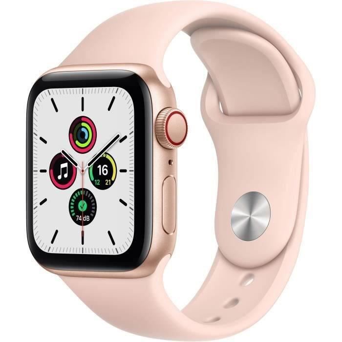 Apple Watch SE GPS + Cellular - Caja de aluminio dorado de 40 mm - Correa de oro rosa (2020) - Reacondicionado - Excelente estado