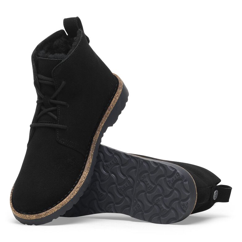 Uppsala Mid Shearling Pelle scamosciata - Black Black