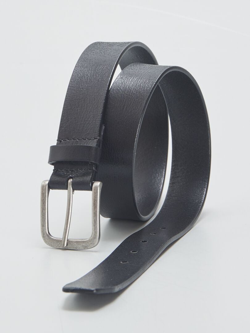 Leren riem - Zwart