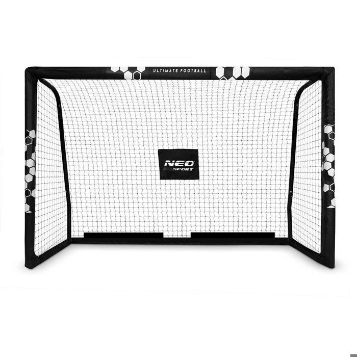 But de football - JANSHOP - 180x120x60 cm - Cadre en acier - Maille durable - Motif HEXAGON - Montage facile - Léger