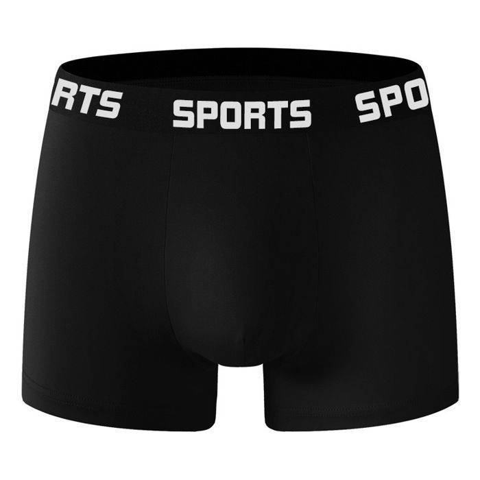 Paquete de 6 calzoncillos bóxer para hombre - GYROOR - Calzoncillos suaves y elásticos - Negro