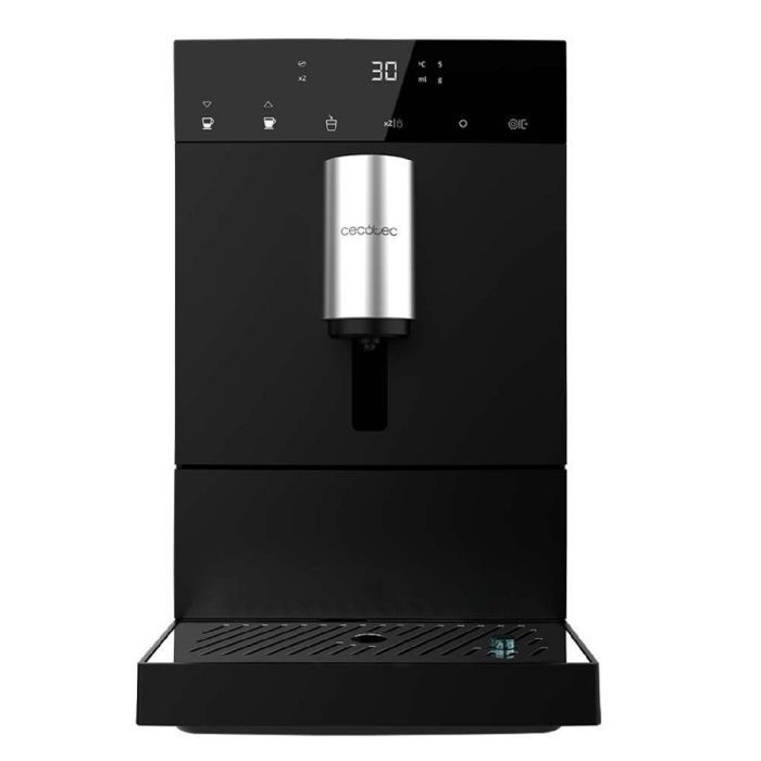 Cecotec Machine à café superautomatique Compacta Cremmaet Compact, 19 bars, système Thermoblock, grains fraîchement moulus avec Plug