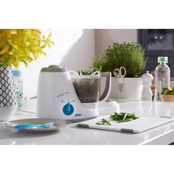 BEABA Babycook Original Robot da cucina 4 in 1 per alimenti per neonati: cottura a vapore, scongelamento e cestello di cottura.