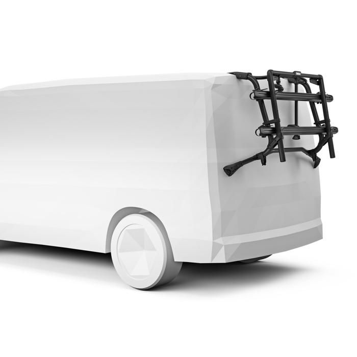 Polkupyöräteline - THULE - Wanderway - Esikoottu VW T6:n takaluukku - 2 pyörää (4 ulkoista) - Kantavuus 60 kg