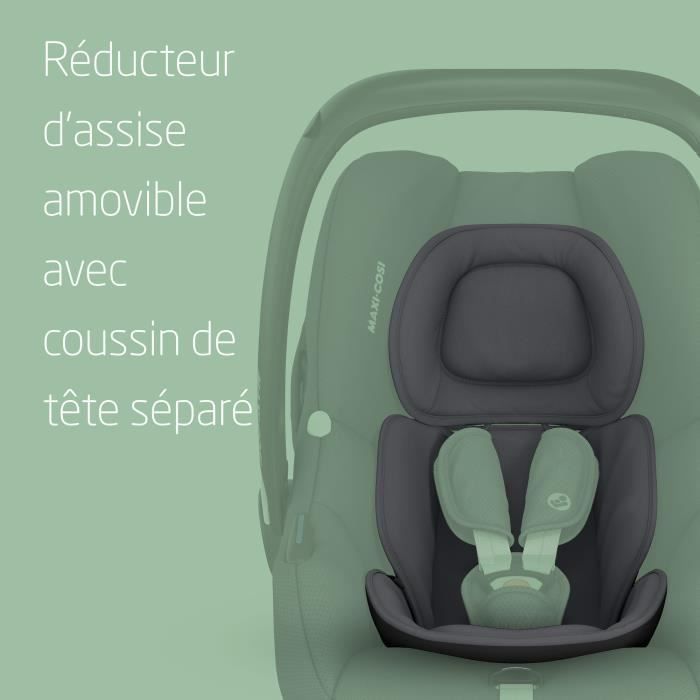 Silla de coche Maxi-Cosi CabrioFix i-Size, ligera, con sistema ISOFIX, compatible con cochecitos Maxi-Cosi, de 0 a 12 meses, 12 kg, color gris.