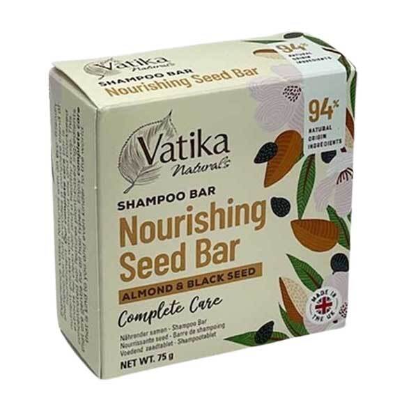 Barra de champú nutritivo de almendras naturales y semillas negras de Dabur
