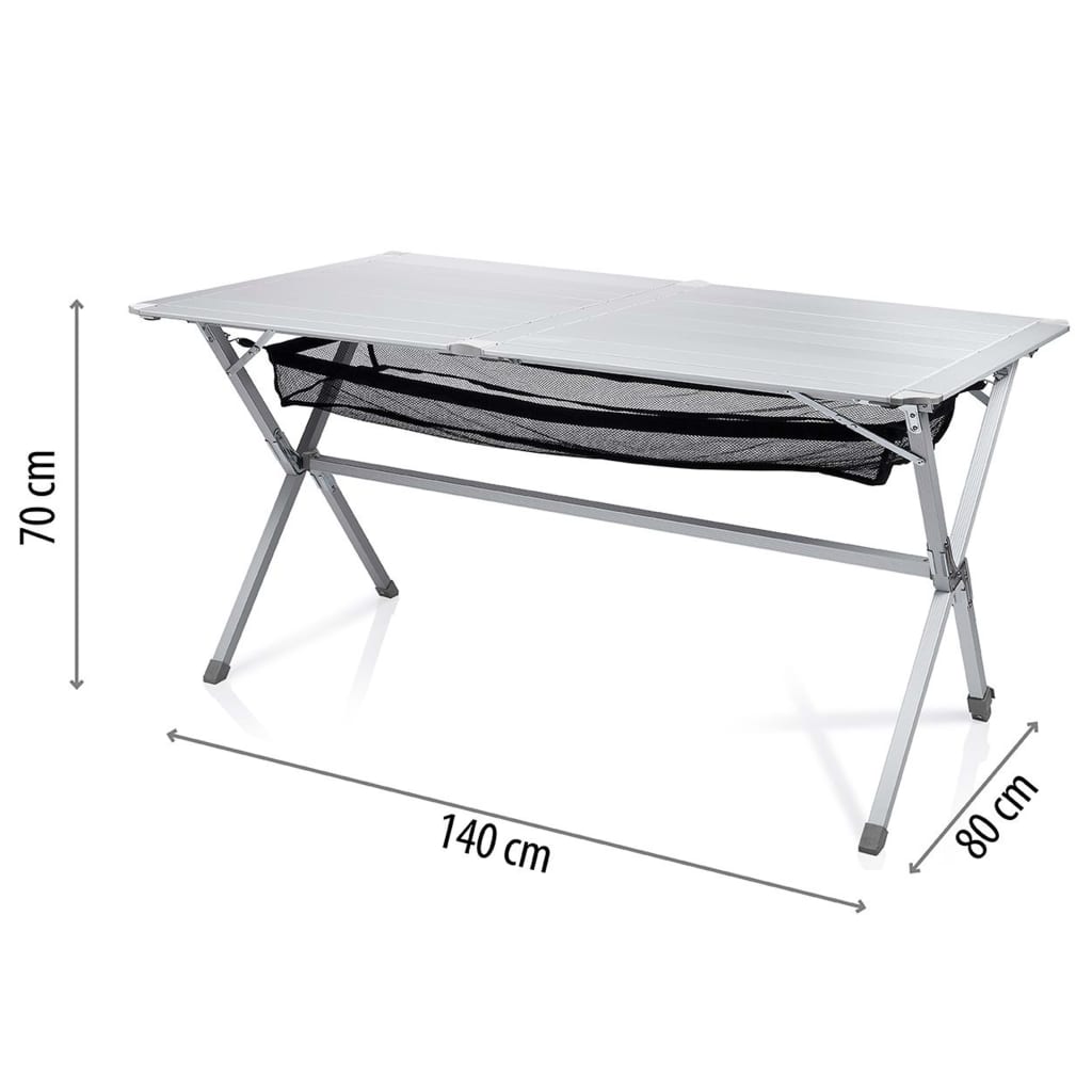 Mesa Enrollable Camping Campart Travel Michigan Aluminio 140x80x70 Cm