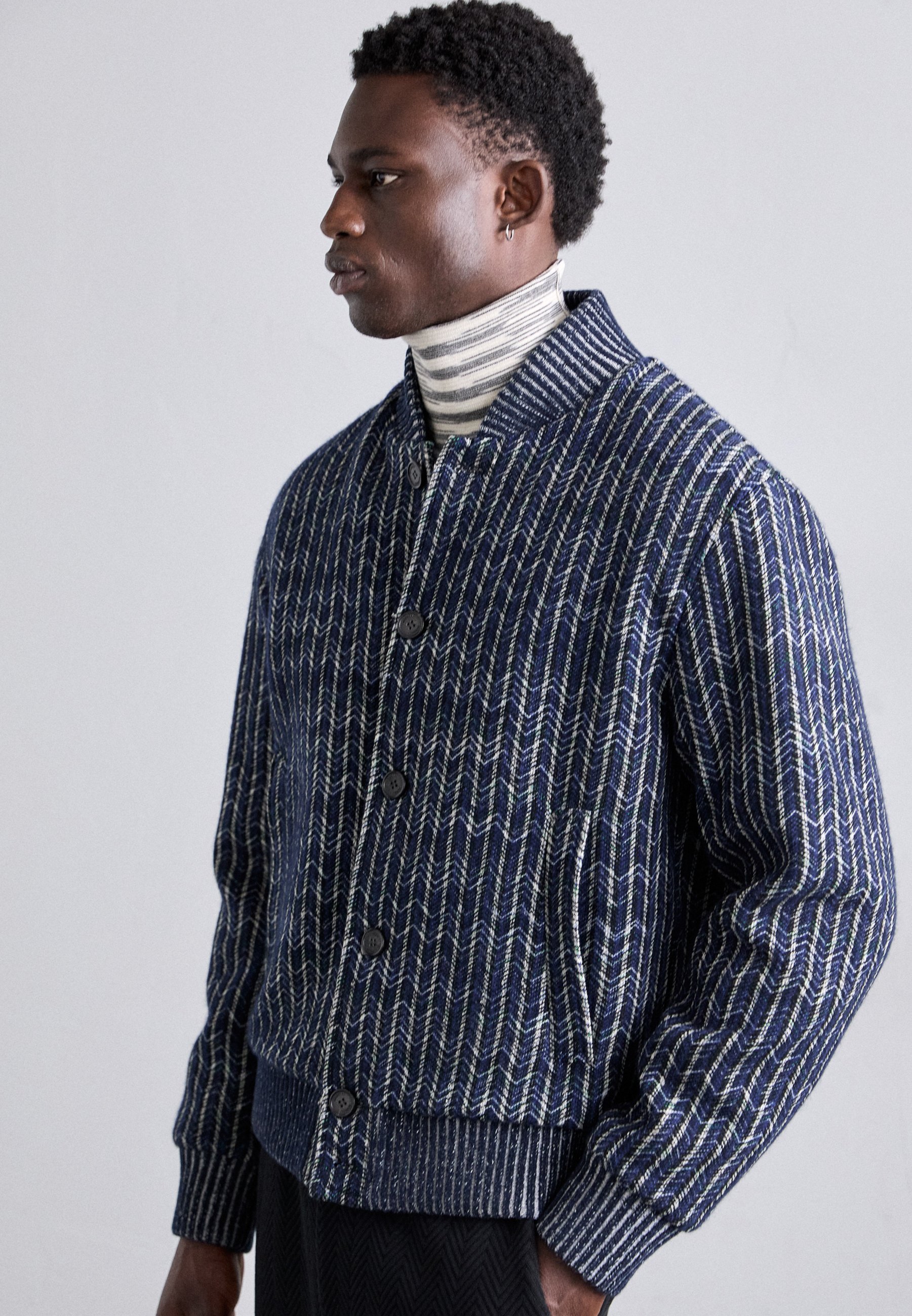 Missoni JACKET - Bomberjakke - blå/grå