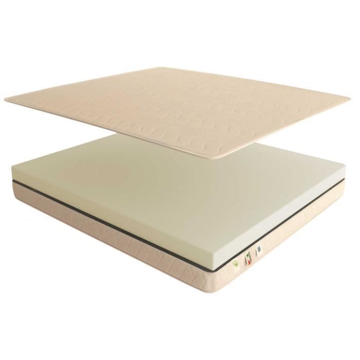 Colchón EASY ALOE SMALL 120x190 cm - 11 cm de grosor - Espuma de poliuretano - Firmeza