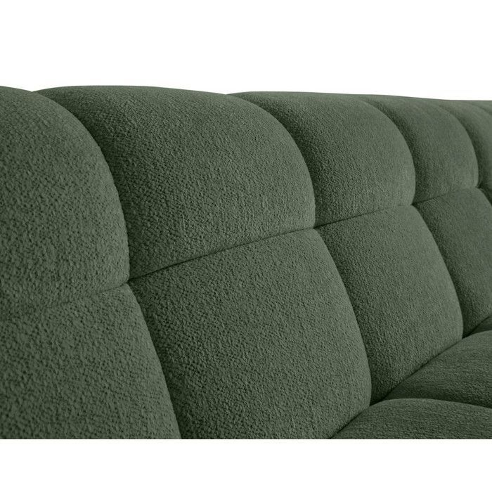 Ray - canapé d'angle droit - 4 places - en tissu texturé - Vert