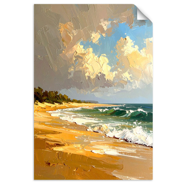 Naklejka samoprzylepna Feeby Krajobraz Morze Plaża  20x30