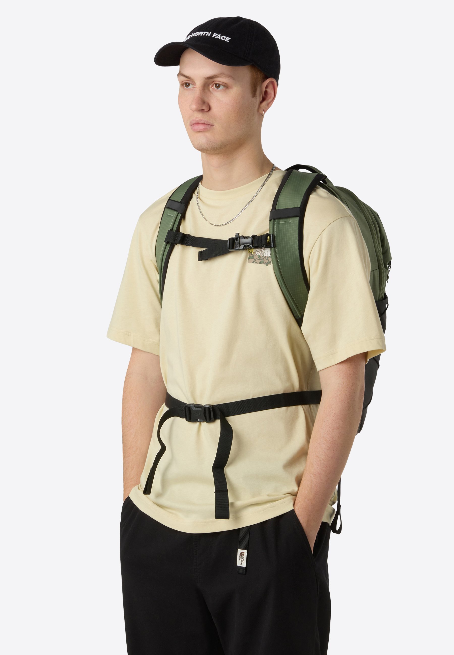 The North Face BOREALIS - Wandelrugzak - bark mist tnf zwart