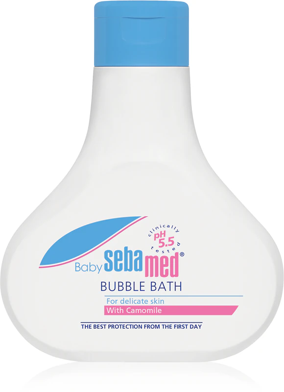 Espuma de banho Sebamed Baby Wash para bebês desde o nascimento.