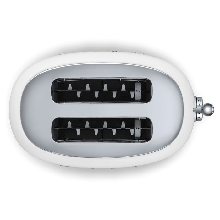 Torradeira Smeg de 2 fatias, 950 W, branca - tsf01wheu