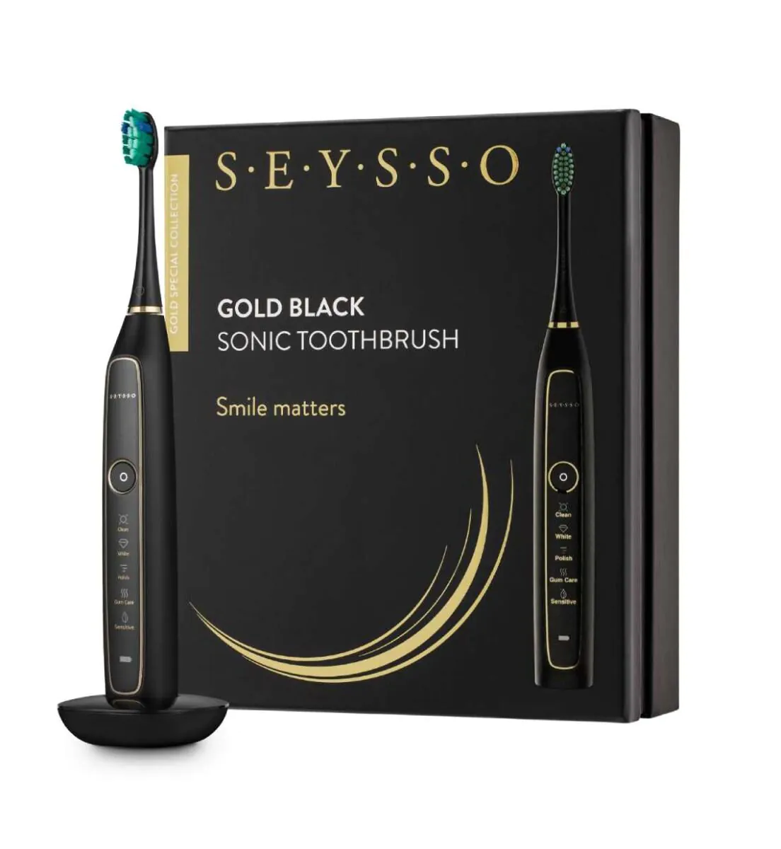 Seysso Black Gold - Szczoteczka sonicznaS.C. 1 szt.