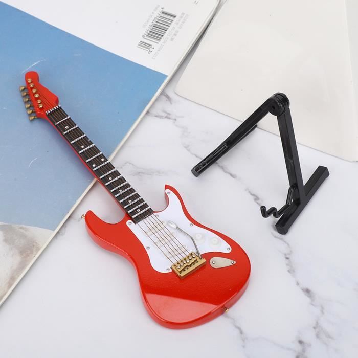 Elektrische gitaar model - SALUTUYA - Rood - Handgemaakte miniatuur
