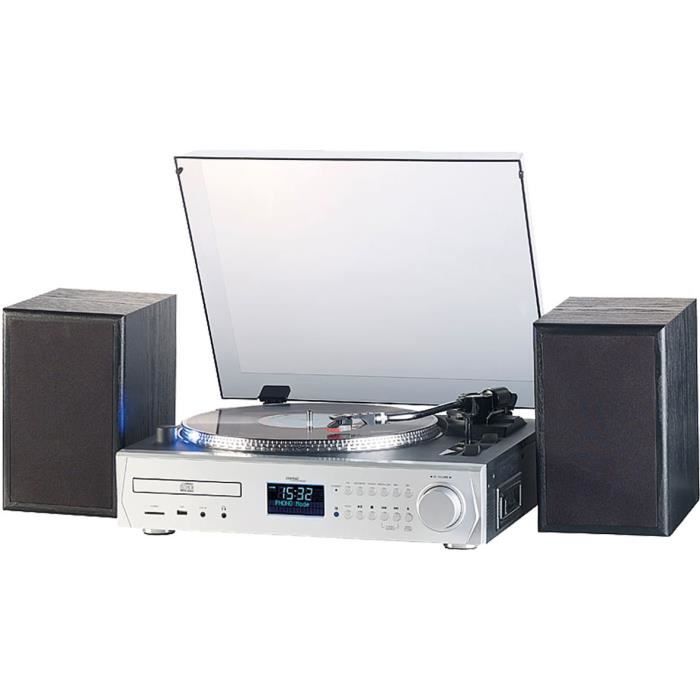 Multifunktions-Plattenspieler – MHX-620.dab – Schwarz – Bluetooth – Digitaler Encoder – DAB+-Radio